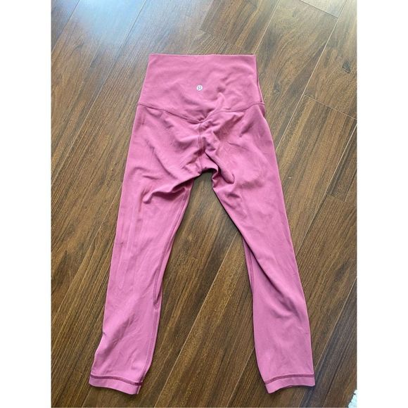 Lululemon 4 mauve pink align 21” crop leggings - Picture 3 of 6